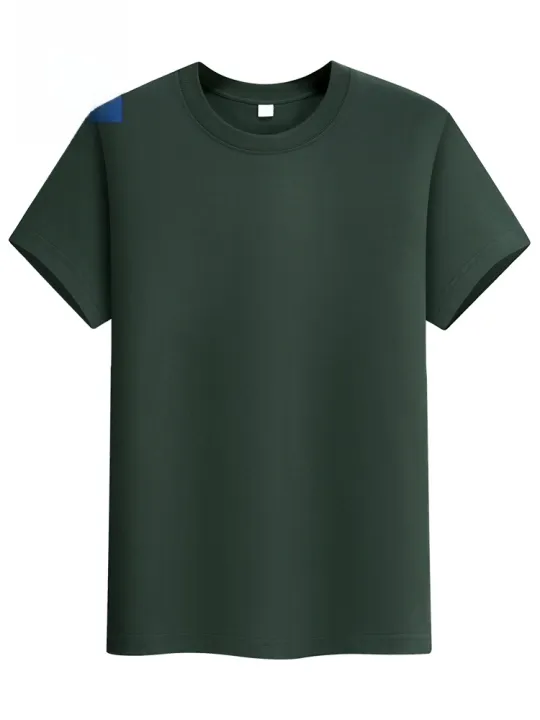 Lormen%20Men's%20Fashion%20round%20Neck%20Short%20Sleeve%20T-Shirt%20Pure%20Cotton%20Lightweight%20Loose%20Summer%20Top%20Antibacterial%207A%20Youth%20Casual%20-%20Image%204