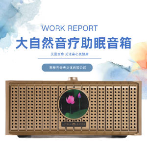 Nature Sound Healing Box White Noise Rain Sound Ocean Wave Music Box Wooden Bluetooth Speaker Relaxation Gong Player