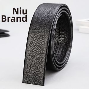 NIUDANGJIA | Genuine Leather Automatic Buckle Headless Seamlessly Made Belt