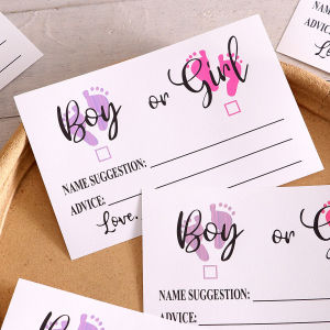10 件 Gender Reveal Party Voting Cards B Oy or g Irl Vote Gender Reveal Game Cards for Babyshower Party Supplies Blue and
