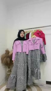 DRESS ARINA ANAK KATUN CRINKLE M L XL XXL
