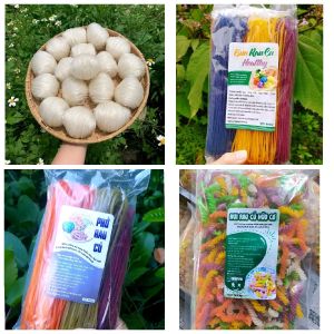 Combo 2kg Gồm: 500gr Hủ Tiếu Trắng + 500gr Bún Rau củ + 500gr Phở Rau Củ + 500gr Nui Xoắn Rau Củ (Tặng Kèm 500gr Nui Xoắn Rau Củ)