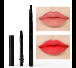 Portable Lip Brush with Lid Mini Lipstick Brush with Lid Makeup Soft Hair Sketching Lip Shape Beginners Small Makeup Lip Brush
