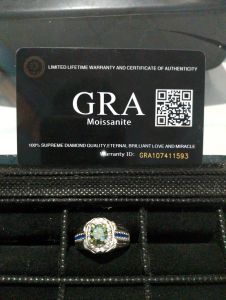 permata Moissanite 2crt