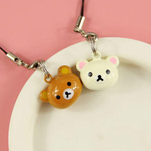 Fashionable Metal Mobile Phone Pendant Cartoon Bell Lanyard USB Drive Anti-Lost Car Keychain Bag Pendant 8090 Brand