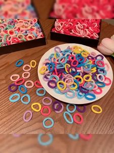 200/2000 pcs/set Colorful Elastic Hair Ties Ponytail Rubber Band Baby Girls Headdress Hair Accessories