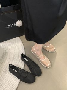 [Shoes Master] Spring and Summer New Arrival European Goods Flats round Head Fashion Mesh Breathable Low-Cut Flats Grandma Shoes Female Fashion