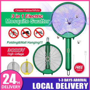 Electric Mosquito Racket 2 In 1 USB Rechargeable Dual Mode Mosquito Killer Elektrik Insect Racket Racket Membunuh Nyamuk Elektrik 充电电蚊拍