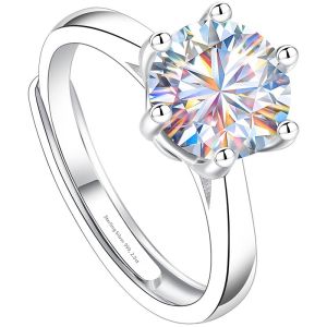 East Beauty | 2ct Moissanite Ring S999 Wedding