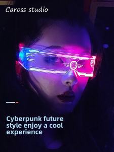 Cyberpunk Led Goggles Online Influencer Disco Dancing Equipment Future Technology Sense Bar Performance Props Science Fiction Tide