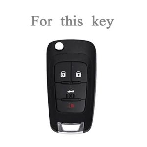4 Buttons TPU Flip Remote Car Key Shell for Chevrolet Cruze Epica Lova Camaro Impala Fit Astra J Corsa E Insignia Zafira C