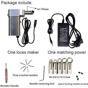 Handheld Electric Dreadlock Crochet Braiding Machine Quick DIY Portable Loc Maker Hair Styling Tool for Synthetic Hair Salon