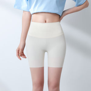 Ice Silk Sharkskin Pants High Waist Thin Yoga Bottoms Womens Summer Outdoor Cycling Shorts Anti-Light Tightening Hip