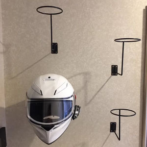 E.B.【Ready in Stock】 Helmet Hanger Wall Mount Display Rack Basketball Stand Multifunctional Storage Shelf 1Pc