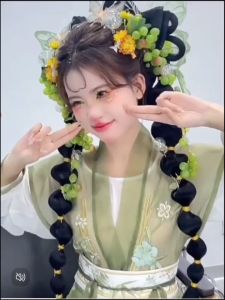 Rambut Kepang Hair Extensions Kepang Wig Kepang Braids Ballon Kepang Balon Ponytail Kepang Wig Fotografi