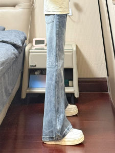 LIUBU | American Bamboo Node High-Street Style Flared Straight Leg Jeans