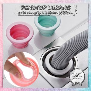 Penutup Lubang Saluran Air Kamar Mandi WC Wastafel Seal Pembuangan Pipa Air Sink Mesin Cuci Anti Bau