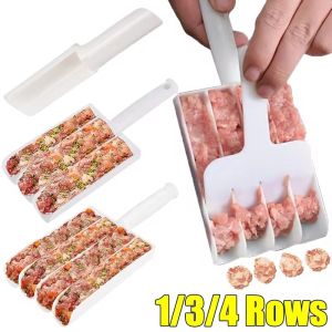 1/3/4Rows Meatball Maker Cooking Homemade Mold Round Fish Beaf Rice Ball Making Device Cooking Meat Baller DIY Kitchen Gadgets