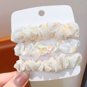 ENEN | Sweet Plaid Elastic Hair Bands No Damage