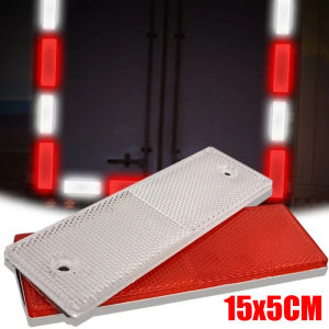 4 miếng dán Tấm cảnh báo phản quang ban đêm cho xe hơi phụ kiện đề can tấm phản xạ chống va chạm cho xe máy xe tải Ô tô thông dụng