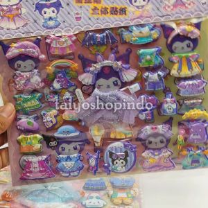 TAIYO 3D DIY Sticker Karakter Kartun Dress Up Stiker Dekorasi Edukasi Kreatifitas Mainan Anak