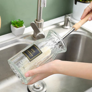 AN Sikat Pembersih Botol / Pembersih Botol Susu / Kitchen Brush/Long handle cup brush/No dead ends/Glass teapot Thermos cup COD