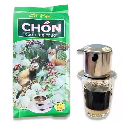 Cà phê pha phin đậm đà Chồn Buôn Mê Thuộc  500g