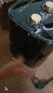 Penggorengan Udara-JN-6806A- 5L Air Fryer Tampilan Digital Kaca Penuh Dengan jendela transparan Daya Rendah air fryer multifungsi