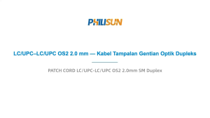 PHILISUN LC/UPC to LC/UPC OS2 Single Mode Duplex Fiber Optic Patch Cord 9/125um G.657.A1 2.0mm LSZH 1-20m 1 or 5 Cables