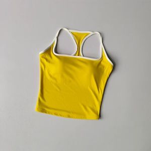 Áo Tập Thể Dục Nữ Co Giãn Nhanh Khô Thoáng Khí Có Đệm Ngực Kiểu Chữ Y Thể Thao Pilates Yoga Thể Thao Mùa Hè