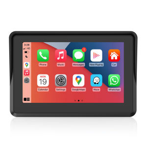 Q5S Motorcycle Wireless Apple Carplay Android Auto 5 Inch Screen Portable GPS Navigation Display IPX7 Waterproof