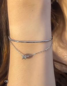 GLAMOR✨กำไล Double Waist สร้อยข้อมือเงินแท้ กําไลข้อมือเงิน สร้อยข้อมือแฟชั่น กําไลเงิน