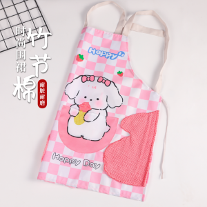 Oil Resistant Dirt Proof Breathable Apron Canvas Kitchen Gloves for Men Women Home Use Washable Workwear Adult Size