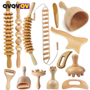 Wood Therapy Massage Tools for Body ShapingAnti Cellulite Lymphatic DrainageProfessional Wooden Massage for Waist Sculpting