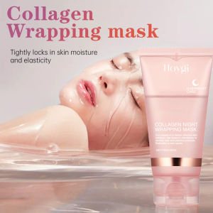 Collagen Overnight Wrapping Peel Off Facial Mask Korean Collagen Night Wrapping Mask Deeply Hydrates Night Care Mask Cream 75ml