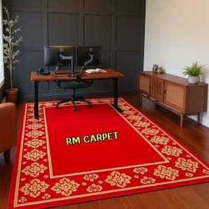 พรมลายไทย เฮอริเทจ🇹🇭ลายดอกพิกุล🇹🇭 สวยงาม ทรงคุณค่า สีแดง