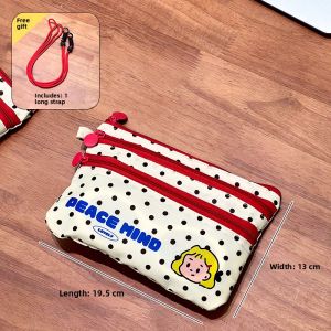 Cute Portable Storage Bag for Charging Data Cable Coin Commuting Card Holder Document Bag Travel Essential Organizer