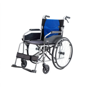 Bion iLight Wheelchair L100 | 17.3in Seat Foldable Backrest PU Armrests Flip-up Footplates 1 Year Warranty Singapore Brand