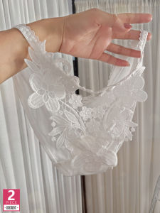 กางเกงขาสั้นผ้าลูกไม้เซ็กซี่เอวต่ำ ทรงสามเหลี่ยม สำหรับผู้หญิง กางเกงวอร์มฤดูร้อน ทรงบาง ใหม่ล่าสุด 2025 ผ้าไนลอนผสมยางยืด