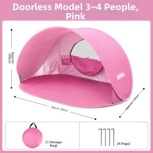 KENPUAZ | Automatic Quick-Open No-Floor Sunshade Tent for Children