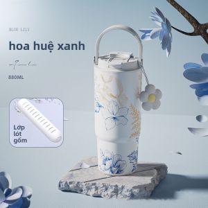 BIZE | Tách Cà Phê Gốm Cách Nhiệt có Dây Đeo