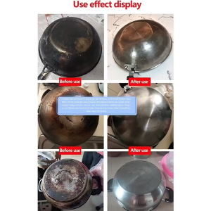 100% Effective Stain Remover Pot Bottom Blackening Cleaner Kitchen Cookware Rust Remover Burn Mark Remover Cleans with One Spray Black Stains Cookware Cleaner Stainless Steel Cookware Cleaner 500ml