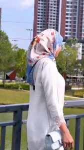⭐FAREHA Clearance Bawal Anti Kedut Korean Chiffon BAK SE Back to Floral Nagisa La Petite Fleur Srikandi Raya