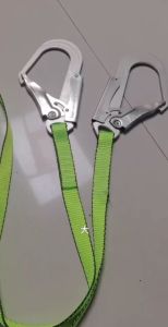 High Strength Double Webbing Lanyard With Shock Absorber Big Hook Strong load-bearing Capacity Durable High-Altitude Operation Mountaineering Equipment