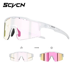 SCVCN | SCVCN Cycling Sunglasses Mountaineering UV400 Women Men Photochromic Outdoor Sports Eyewear MTB Road Bike Hiking Running Goggles