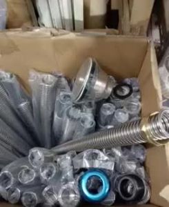 selang pembuangan air cuci piring STAINLIS 1 lobang / single ANTI TIKUS anti panas