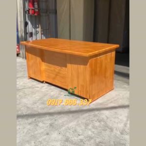 Bàn làm việc gỗ thông nhiều hộc kéo kích thước lớn giá rẻ giao hàng nhanh