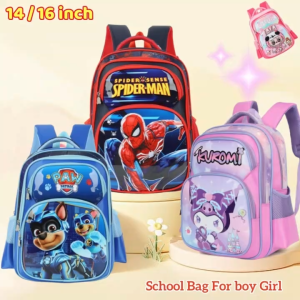 14/16 inch Children’s School Bags Waterproof Backpack bags for boys Girl kids 10 years old #925