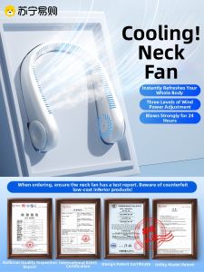 Mini Portable Neck Hanging USB Fan Ultra Long Battery Life Quiet Operation Lightweight Design New 2025 NOCCLILI FS-F18-A