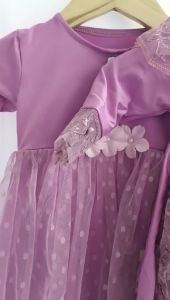 LAVENDER SERIES! Dress Kids & Baby Perempuan / Gamis Anak set Hijab